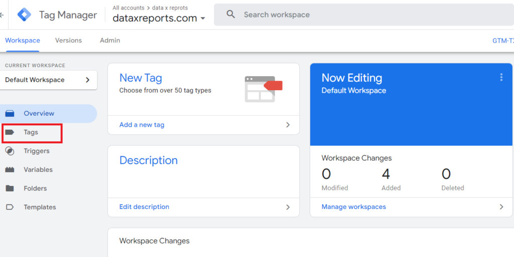 choose tags on google tag manager